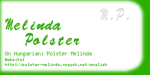 melinda polster business card